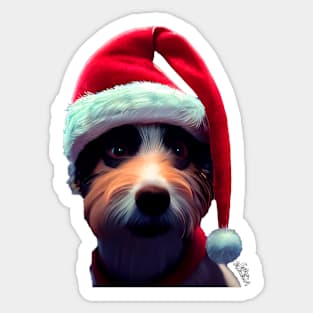 Christmas Cute dog Sticker